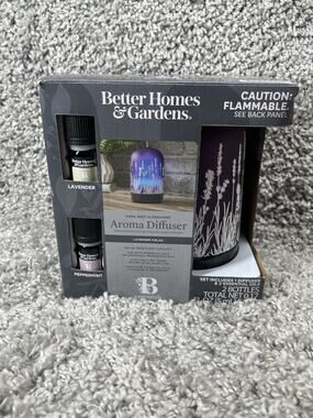 Better Homes & Gardens 3 Piece 100 ml Diffuser Set Lavender Fields New